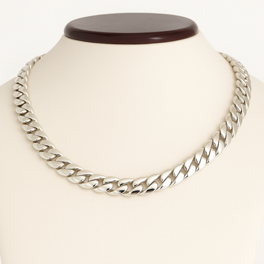 999 Sterling Silver Cuban Chain 9mm 55cm